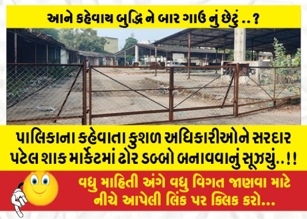 MailVadodara.com - The-so-called-skilled-officials-of-the-municipality-thought-of-making-a-cattle-box-in-the-Sardar-Patel-vegetable-market