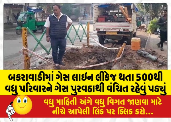 MailVadodara.com - More-than-500-families-were-deprived-of-gas-supply-due-to-gas-line-leakage-in-Bakrawadi