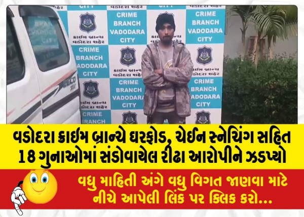 MailVadodara.com - Vadodara-Crime-Branch-nabs-Ridha-accused-involved-in-18-crimes-including-burglary-chain-snatching