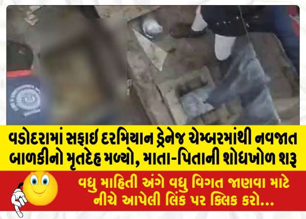MailVadodara.com - Body-of-newborn-girl-found-in-drainage-chamber-during-cleaning-in-Vadodara-search-for-parents-begins