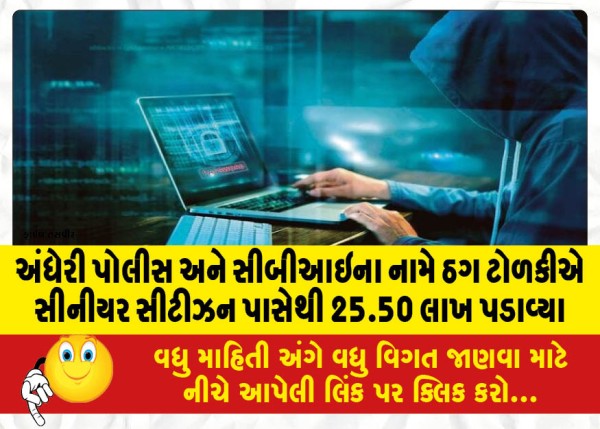 MailVadodara.com - In-the-name-of-Andheri-Police-and-CBI-a-gang-of-thugs-extorted-25-50-lakhs-from-a-senior-citizen