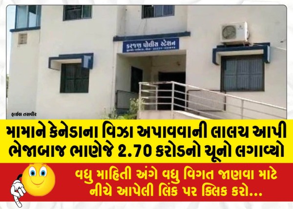 MailVadodara.com - Margabaj-Bhanej-cheated-2-70-crores-by-luring-his-mother-to-get-Canadian-visa