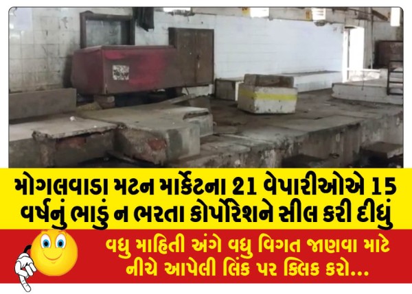 MailVadodara.com - The-corporation-sealed-21-traders-of-Mogalwada-Mutton-Market-after-they-failed-to-pay-rent-for-15-years
