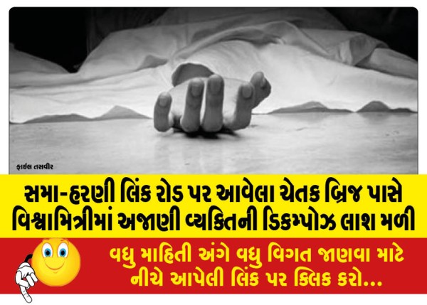 MailVadodara.com - Decomposed-body-of-an-unknown-person-found-in-Vishwamitri-near-Chetak-Bridge-on-Sama-Harani-Link-Road