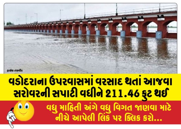 MailVadodara.com - Due-to-rain-in-upper-Vadodara-the-level-of-Ajwa-Lake-rose-to-211-46-feet
