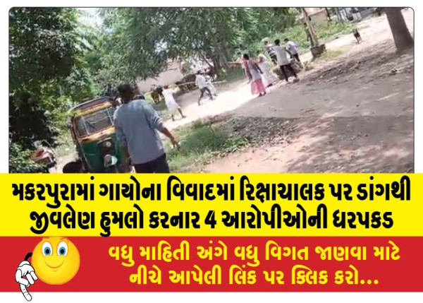 MailVadodara.com - 4-accused-arrested-for-fatally-attacking-rickshaw-puller-with-a-stick-in-a-cow-dispute-in-Makarpura