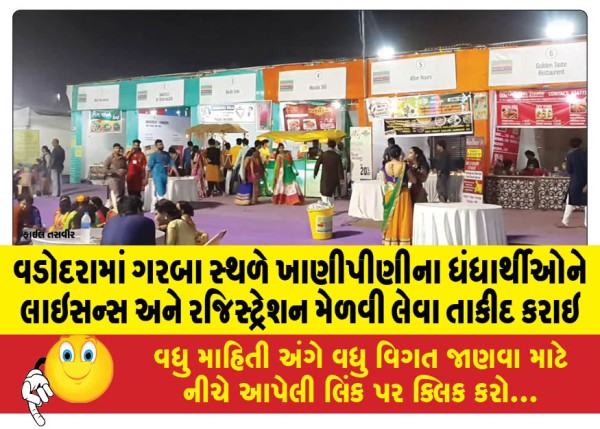 MailVadodara.com - Food-and-beverage-business-owners-urged-to-obtain-licenses-and-registration-at-Garba-venues-in-Vadodara
