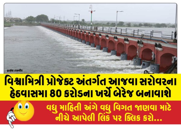 MailVadodara.com - Under-the-Vishwamitri-Project-a-barrage-will-be-built-at-the-bottom-of-Ajwa-Lake-at-a-cost-of-80-crores