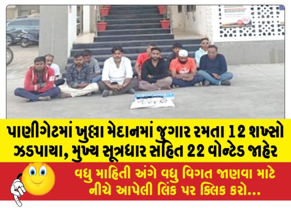MailVadodara.com - 12-people-caught-gambling-in-open-ground-in-Panigate-22-wanted-including-the-main-accused-declared
