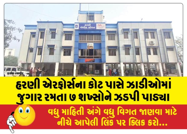 MailVadodara.com - 7-people-caught-gambling-in-bushes-near-Harni-Air-Force-base