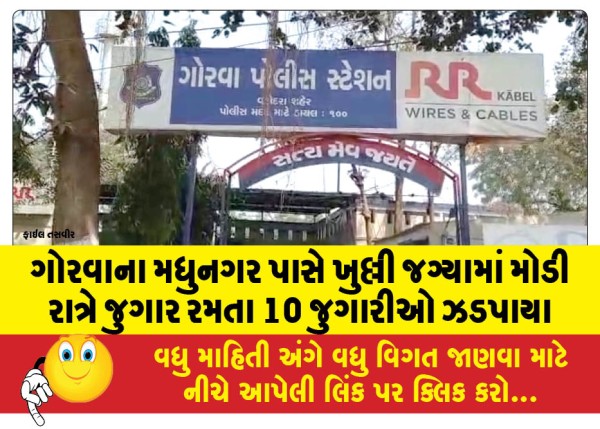 MailVadodara.com - 10-gamblers-caught-gambling-late-at-night-in-an-open-space-near-Madhunagar-Gorwa