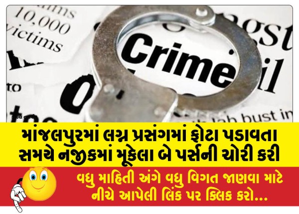 MailVadodara.com - Two-purses-stolen-while-taking-photos-at-a-wedding-in-Manjalpur