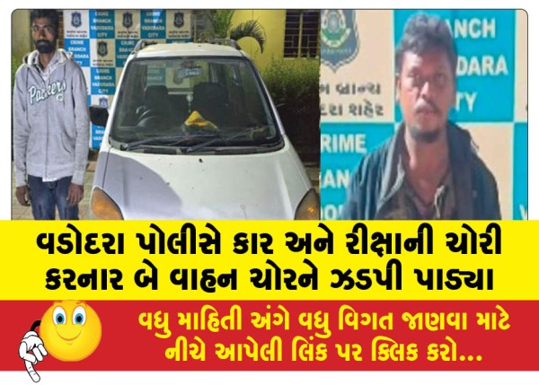 MailVadodara.com - Vadodara-Police-nabs-two-vehicle-thieves-who-stole-car-and-rickshaw