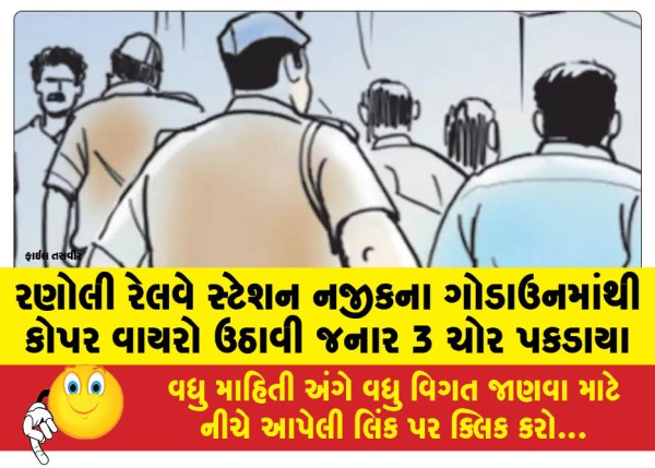 MailVadodara.com - 3-thieves-caught-stealing-copper-wires-from-a-godown-near-Ranoli-railway-station