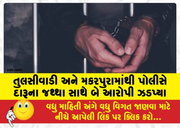 MailVadodara.com - Police-arrest-two-accused-with-liquor-from-Tulsiwadi-and-Makarpura