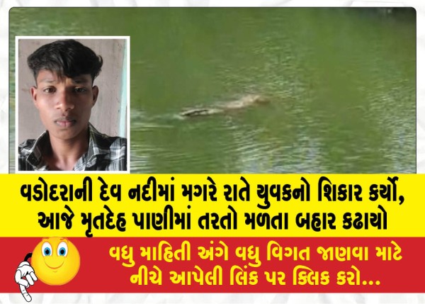 MailVadodara.com - A-crocodile-hunted-a-young-man-at-night-in-Vadodaras-Dev-River-his-body-was-found-floating-in-the-water-today