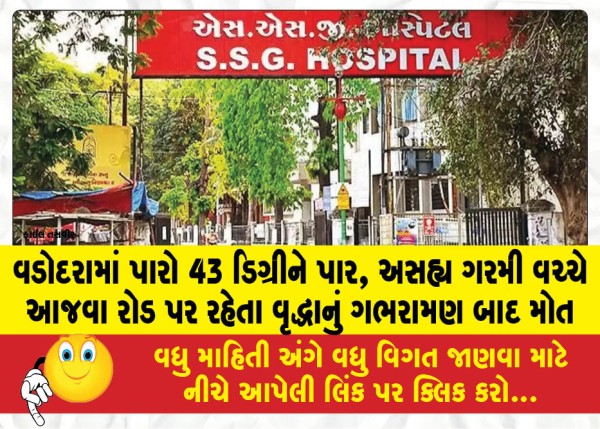 MailVadodara.com - Mercury-crosses-43-degrees-in-Vadodara-elderly-man-living-on-Ajwa-Road-dies-after-panicking-amid-unbearable-heat