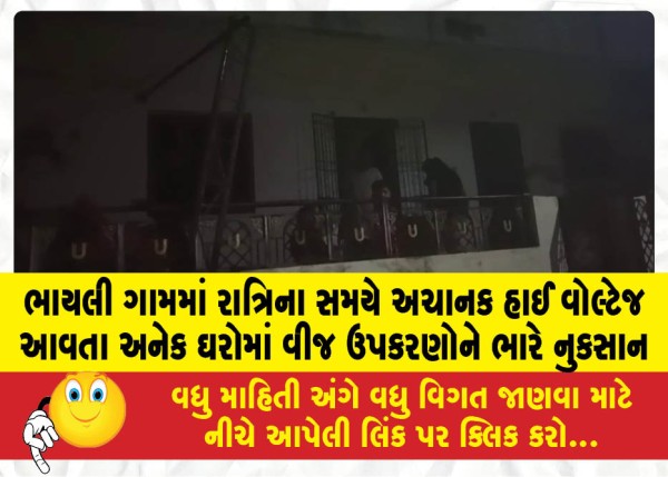 MailVadodara.com - Sudden-high-voltage-surge-at-night-in-Bhayli-village-causes-severe-damage-to-electrical-appliances-in-many-homes