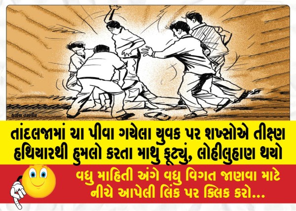 MailVadodara.com - A-young-man-who-had-gone-to-drink-tea-in-Tandalja-was-attacked-with-sharp-weapons-his-head-exploded