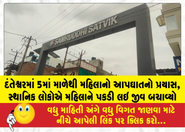 MailVadodara.com - Woman-attempts-suicide-by-jumping-from-the-5th-floor-in-Danteshwar-locals-save-her-life-by-grabbing-hold-of-her