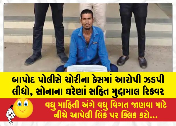 MailVadodara.com - Bapod-police-apprehended-the-accused-in-a-theft-case-and-recovered-stolen-property-including-gold-jewelry