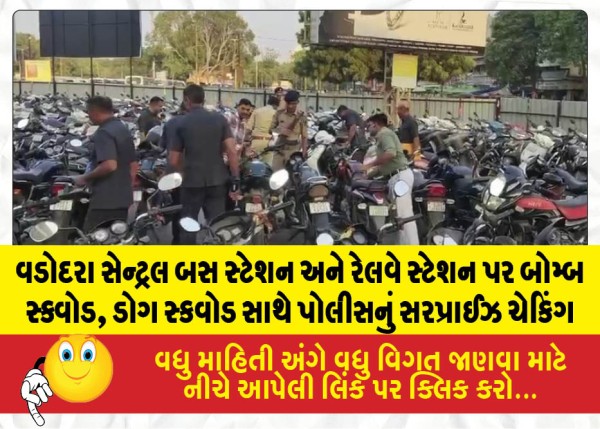 MailVadodara.com - Police-conduct-surprise-checks-at-Vadodara-Central-Bus-Station-and-Railway-Station-accompanied-by-a-bomb-squad-and-a-dog-squad