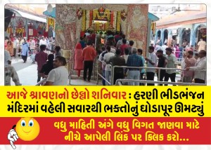 આજે શ્રાવણનો છેલ્લો શનિવાર ઃ હરણી ભીડભંજન મંદિરમાં વહેલી સવારથી ભક્તોનું ઘોડાપૂર, અહીં મેળો પણ ભરાય છે