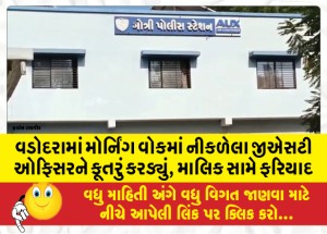 વડોદરામાં મોર્નિંગ વોકમાં નીકળેલા જીએસટી ઓફિસરને કૂતરું કરડ્યું, માલિક સામે ફરિયાદ