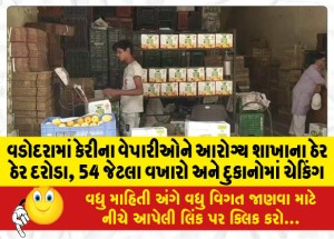 વડોદરામાં કેરીના વેપારીઓને આરોગ્ય શાખાના ઠેર ઠેર દરોડા, 54 જેટલા વખારો અને દુકાનોમાં ચેકિંગ
