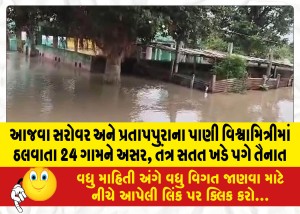 આજવા સરોવર અને પ્રતાપપુરાના પાણી વિશ્વામિત્રીમાં ઠલવાતા 24 ગામને અસર, તંત્ર સતત ખડે પગે તૈનાત