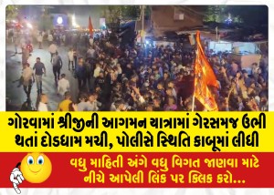 ગોરવામાં શ્રીજીની આગમન યાત્રામાં ગેરસમજ ઉભી થતાં દોડધામ મચી, પોલીસે સ્થિતિ કાબૂમાં લીધી