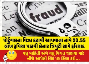 પોર્ટુગલના વિઝા કઢાવી આપવાના નામે 20.55 લાખ રૂપિયા પડાવી લેનાર ત્રિપુટી સામે ફરિયાદ