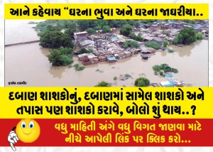 દબાણ શાશકોનું, દબાણમાં સામેલ શાશકો અને તપાસ પણ શાશકો કરાવે, બોલો શું થાય..?