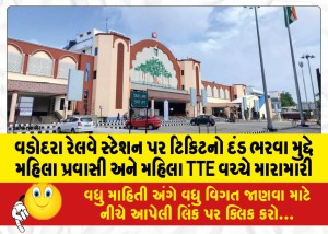વડોદરા રેલવે સ્ટેશન પર ટિકિટનો દંડ ભરવા મુદ્દે મહિલા પ્રવાસી અને મહિલા TTE વચ્ચે મારામારી