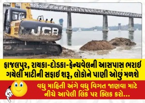 ફાજલપુર, રાયકા-દોડકા-ફ્રેન્ચવેલની આસપાસ ભરાઇ ગયેલી માટીની સફાઇ શરૂ, લોકોને પાણી ઓછું મળશે
