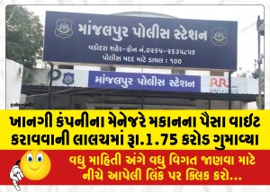 ખાનગી કંપનીના મેનેજરે મકાનના પૈસા વાઇટ કરાવવાની લાલચમાં રૂા.1.75 કરોડ ગુમાવ્યા