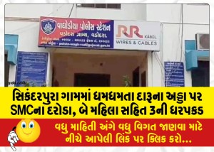 સિકંદરપુરા ગામમાં ધમધમતા દારૂના અડ્ડા પર SMCના દરોડા, બે મહિલા સહિત 3ની ધરપકડ