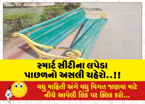 સ્માર્ટ સીટીના લપેડા પાછળનો અસલી ચહેરો..!!