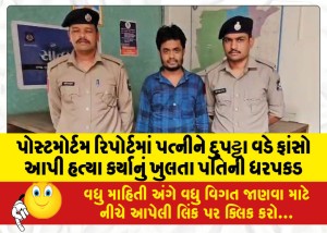 MailVadodara.com - Husband-arrested-after-postmortem-report-reveals-he-killed-wife-by-hanging-her-with-a-scarf