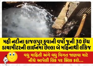 MailVadodara.com - There-has-been-leakage-in-the-30-inch-diameter-line-of-the-Fajalpur-well-on-the-Mahi-river-for-the-last-two-months