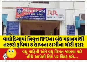 MailVadodara.com - Smugglers-steal-jewellery-worth-Rs-8-lakh-from-retired-RFOs-locked-house-in-Waghodia-escape