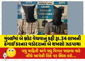 MailVadodara.com - Two-men-from-Vadodara-who-cheated-Rs-34-lakh-by-promising-to-sell-two-flats-in-Mumbai-arrested
