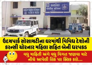 MailVadodara.com - Two-arrested-including-a-woman-for-stealing-currencies-of-various-countries-from-a-house-in-Uday-Park-Society