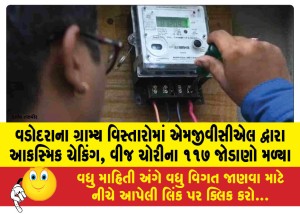 MailVadodara.com - MGVCL-conducts-surprise-checks-in-rural-areas-of-Vadodara-finds-117-electricity-theft-connections