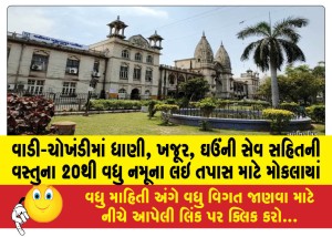 MailVadodara.com - More-than-20-samples-of-rice-dates-wheat-grains-and-other-items-in-the-fields-and-courtyards-were-taken-and-sent-for-testing