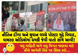 નીતિન દોંગા અને યુવાન વચ્ચે પોસ્ટર મુદ્દે વિવાદ, વાયરલ ઓડિયોમાં ધમકી જેવી વાતો સામે આવી