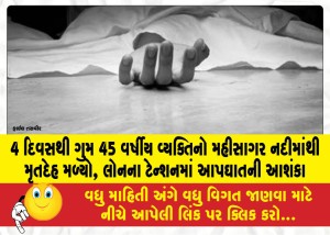 MailVadodara.com - Body-of-45-year-old-man-missing-for-4-days-found-in-Mahisagar-river-suicide-suspected-due-to-loan-tension