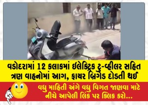 MailVadodara.com - Three-vehicles-including-an-electric-two-wheeler-caught-fire-in-Vadodara-in-12-hours-fire-brigade-rushed-to-the-spot