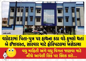 MailVadodara.com - Father-and-son-attacked-with-bracelets-in-Vadodara-two-injured-shifted-to-hospital-for-treatment