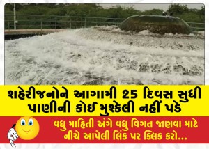 MailVadodara.com - City-dwellers-will-not-face-any-water-problem-for-the-next-25-days-if-the-rains-come-late-water-will-be-taken-from-Narmada-Nigam
